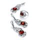 Wonderful Filigree Silver Drop Earrings With Cherry Amber The Tivoli, image , picture 7
