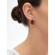 Cognac Amber Earrings In Sterling Silver The Amaranth, image , picture 3