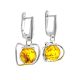 Lemon Amber Earrings In Sterling Silver The Flamenco, image , picture 4