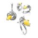 Cute And Fabulous Sterling SilverEarrings With Honey Amber The Cats Collection, image , picture 5