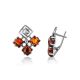 Cognac Amber Earrings In Sterling Silver The Vernissage, image , picture 4
