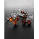 Cognac Amber Earrings In Sterling Silver The Vernissage, image , picture 6