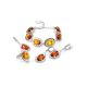 Sterling Silver Drop Earrings With Cognac Amber The Sonnet, image , picture 5