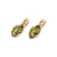 Golden Earrings With Green Amber The Rendezvous, image , picture 4