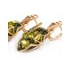 Golden Earrings With Green Amber The Rendezvous, image , picture 3