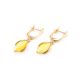 Adorable Golden Dangles With Natural Amber The Snowdrop, image , picture 4