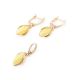 Adorable Golden Dangles With Natural Amber The Snowdrop, image , picture 5