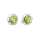 Cute Green Amber Earrings In Sterling Silver The Daisy, image , picture 4