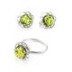 Cute Green Amber Earrings In Sterling Silver The Daisy, image , picture 5