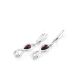 Cherry Amber Earrings In Sterling Silver The Amour, image , picture 3