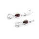 Cherry Amber Earrings In Sterling Silver The Amour, image , picture 2