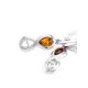 Cognac Amber Earrings In Sterling Silver The Amour, image , picture 4