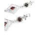 Silver Dangle Earrings With Multicolor Amber The Arabesque, image , picture 5