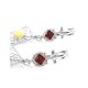 Silver Dangle Earrings With Multicolor Amber The Arabesque, image , picture 6