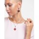Drop Amber Earrings In Sterling Silver The Saturn, image , picture 2
