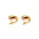 Adorable Golden Earrings With Natural Amber The Andromeda, image , picture 4