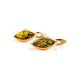 Adorable Golden Earrings With Natural Amber The Andromeda, image , picture 2