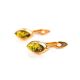 Adorable Golden Earrings With Natural Amber The Andromeda, image , picture 5
