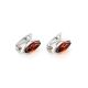 Cute Silver Earrings With Cherry Amber The Amaranth, image , picture 3