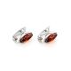 Cute Silver Earrings With Cherry Amber The Amaranth, image , picture 3