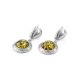 Drop Amber Earrings In Sterling Silver The Hermitage, image , picture 5