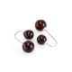 Stylish Cherry Amber Threader Earrings In Sterling Silver The Paris, image , picture 3