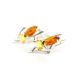 Multicolor Amber Earrings in Sterling Silver The Pegasus, image , picture 3
