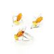 Multicolor Amber Earrings in Sterling Silver The Pegasus, image , picture 7