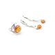 Chic Cognac Amber Earrings In Sterling Silver The Phoenix, image , picture 5