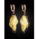 Fabulous Handcrafted Golden Dangles With Amber The Rialto, image , picture 2