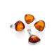 Cognac Amber Earrings In Sterling Silver The Astoria, image , picture 4