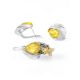 Lemon Amber Earrings In Sterling Silver The Bee, image , picture 4