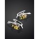 Amber Earrings In Sterling Silver The Verbena, image , picture 2