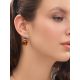 Luminous Cognac Amber Earrings In Sterling Silver The Prussia, image , picture 3