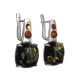 Multicolor Amber Earrings In Sterling Silver The Prussia, image , picture 4