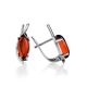 Amber Earrings In Sterling Silver The Verbena, image , picture 4