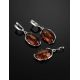 Drop Amber Earrings In Sterling Silver The Vivaldi, image , picture 4