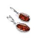 Drop Amber Earrings In Sterling Silver The Vivaldi, image , picture 5