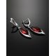Amazing Drop Earrings With Cognac Amber In Sterling Silver The Taurus, image , picture 3