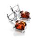 Amber Earrings In Sterling Silver The Athena, image , picture 3