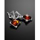 Amber Earrings In Sterling Silver The Athena, image , picture 2