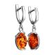 Drop Amber Earrings In Sterling Silver The Vivaldi, image , picture 4