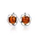 Floral Amber Earrings In Sterling Silver The Daisy, image , picture 3
