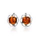 Floral Amber Earrings In Sterling Silver The Daisy, image , picture 3