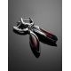 Elegant Silver Amber Dangle Earrings The Gaudi, image , picture 2