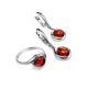 Lovely Silver Drop Earrings With Cognac Amber The Berry, image , picture 4