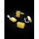 Geometric Silver Amber Earrings The Sparta, image , picture 5