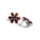 Floral Amber Earrings In Sterling Silver The Verbena, image , picture 3