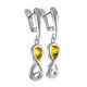 Lemon Amber Earrings In Sterling Silver The Amour, image , picture 3