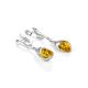 Lemon Amber Earrings In Sterling Silver The Peony, image , picture 3